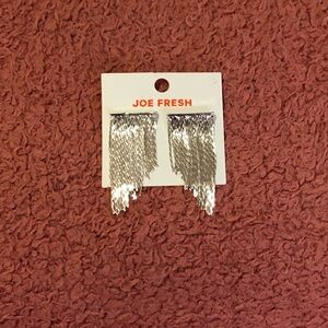 Joe Fresh Chain Tassel Drop Earrings
